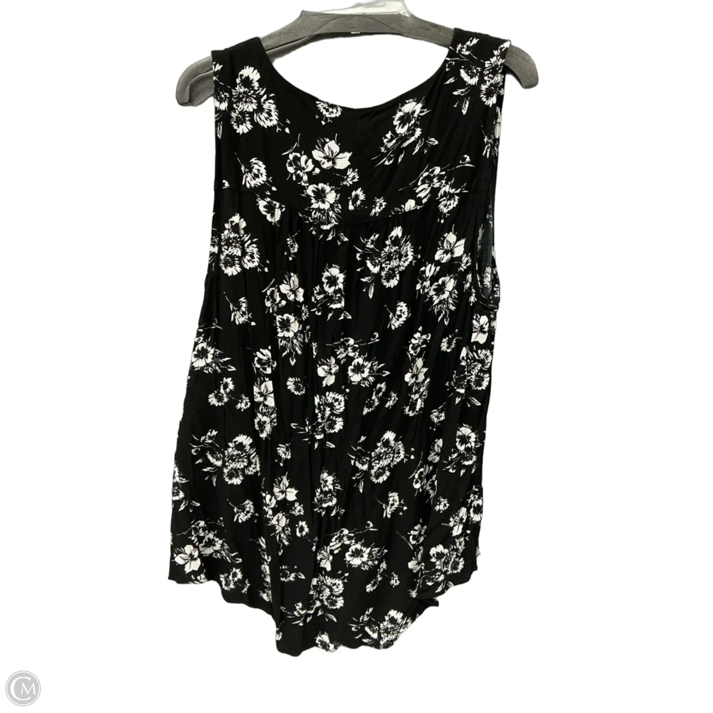 Top Sleeveless By Torrid In Black & White, Size: 3x