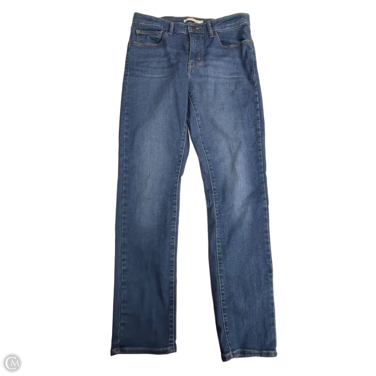 Jeans Skinny By Levis In Blue Denim, Size: 10