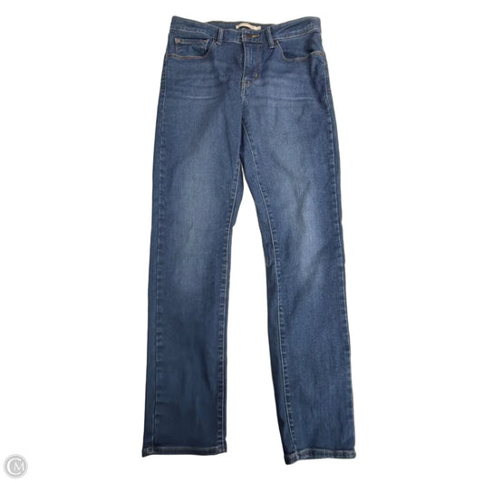Jeans Skinny By Levis In Blue Denim, Size: 10