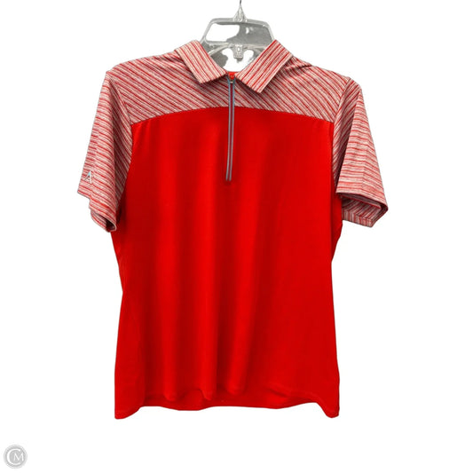 Athletic Top Short Sleeve By Antigua In Red, Size: L