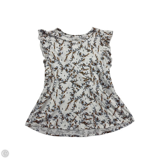 Top Short Sleeve By Maurices In Floral Print, Size: 2x