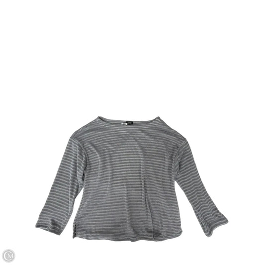 Top Long Sleeve By Jones New York In Grey, Size: 1x