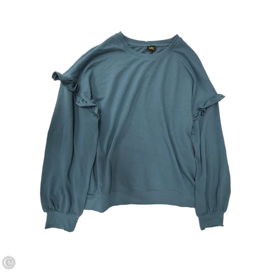 Top Long Sleeve By Lee In Teal, Size: Xl