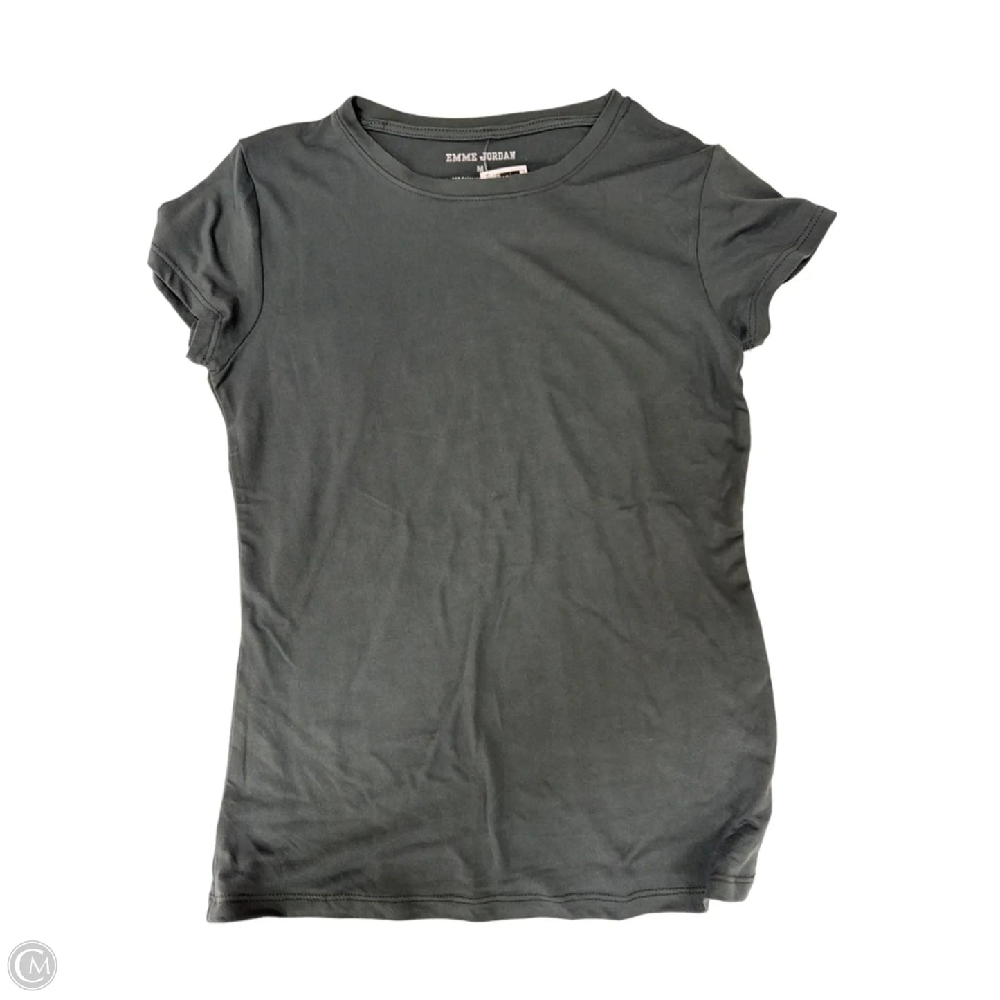 Top Short Sleeve Basic By Clothes Mentor In Grey, Size: M