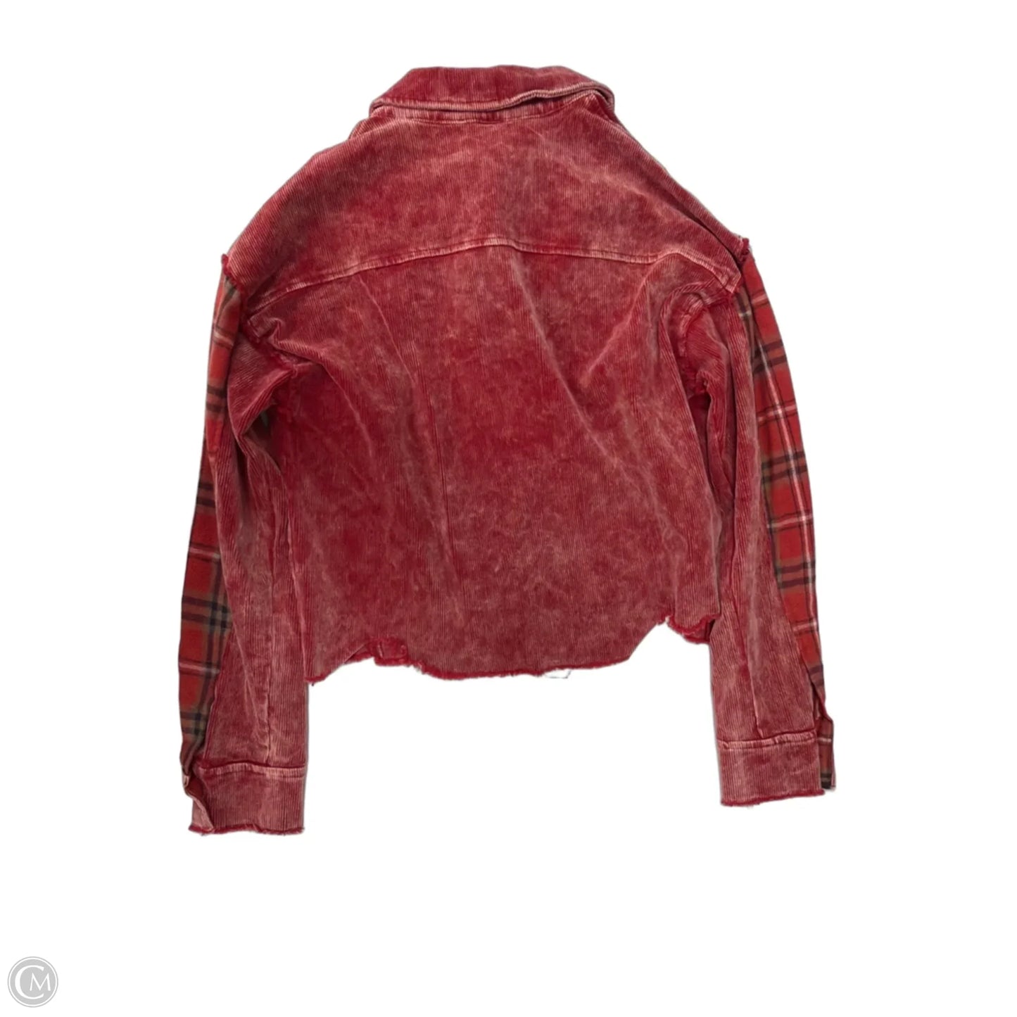 Jacket Shirt By Mystree In Red, Size: S