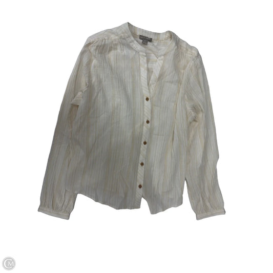 Top Long Sleeve By Falls Creek In Striped Pattern, Size: M