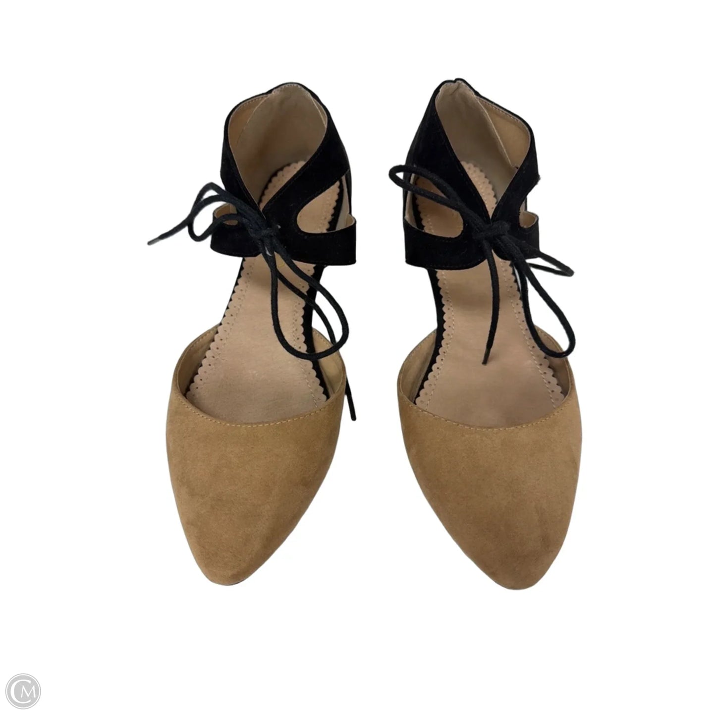 Shoes Flats By Restricted In Black & Brown, Size: 9.5