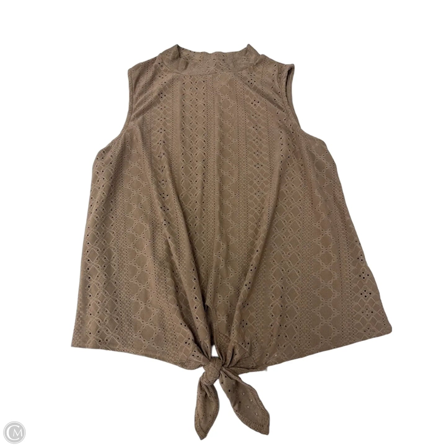 Top Sleeveless By W5 In Brown, Size: L