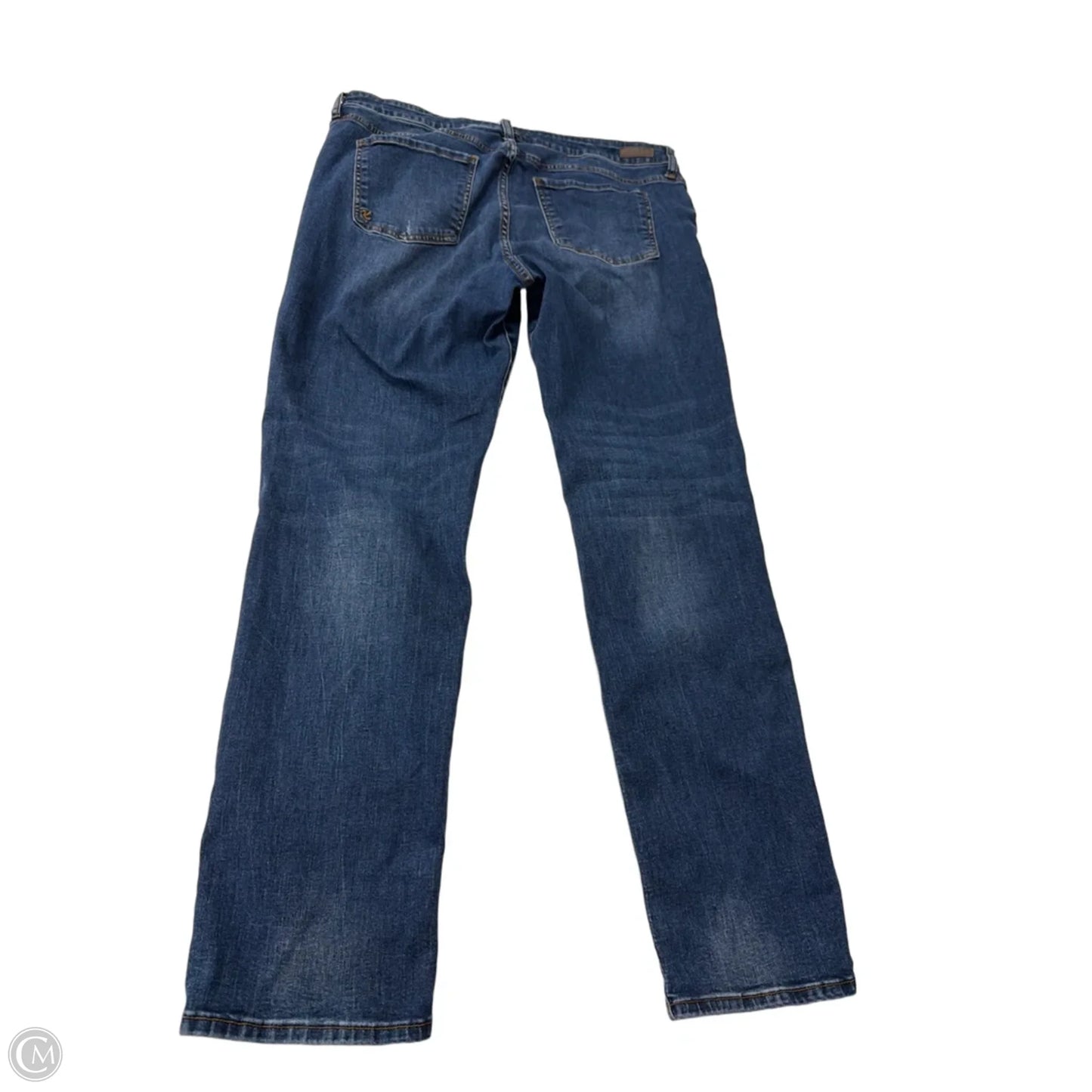 Jeans Straight By Kut In Blue Denim, Size: 14