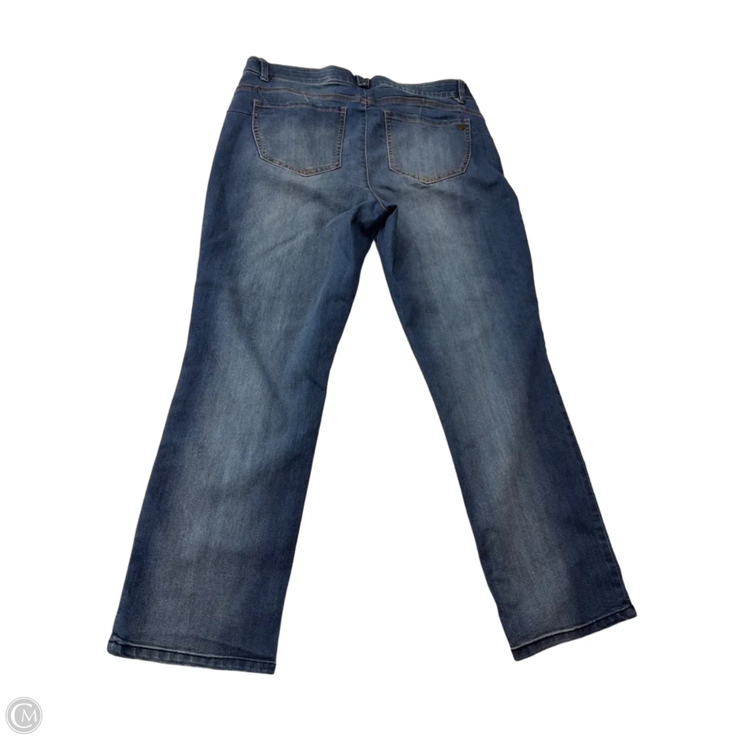 Jeans Straight By Democracy In Blue Denim, Size: 14p