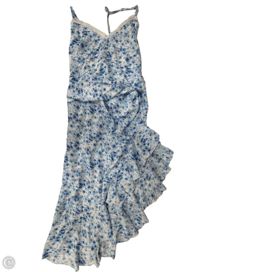 Dress Casual Midi By Pretty Little Thing In Blue & White, Size: 2x