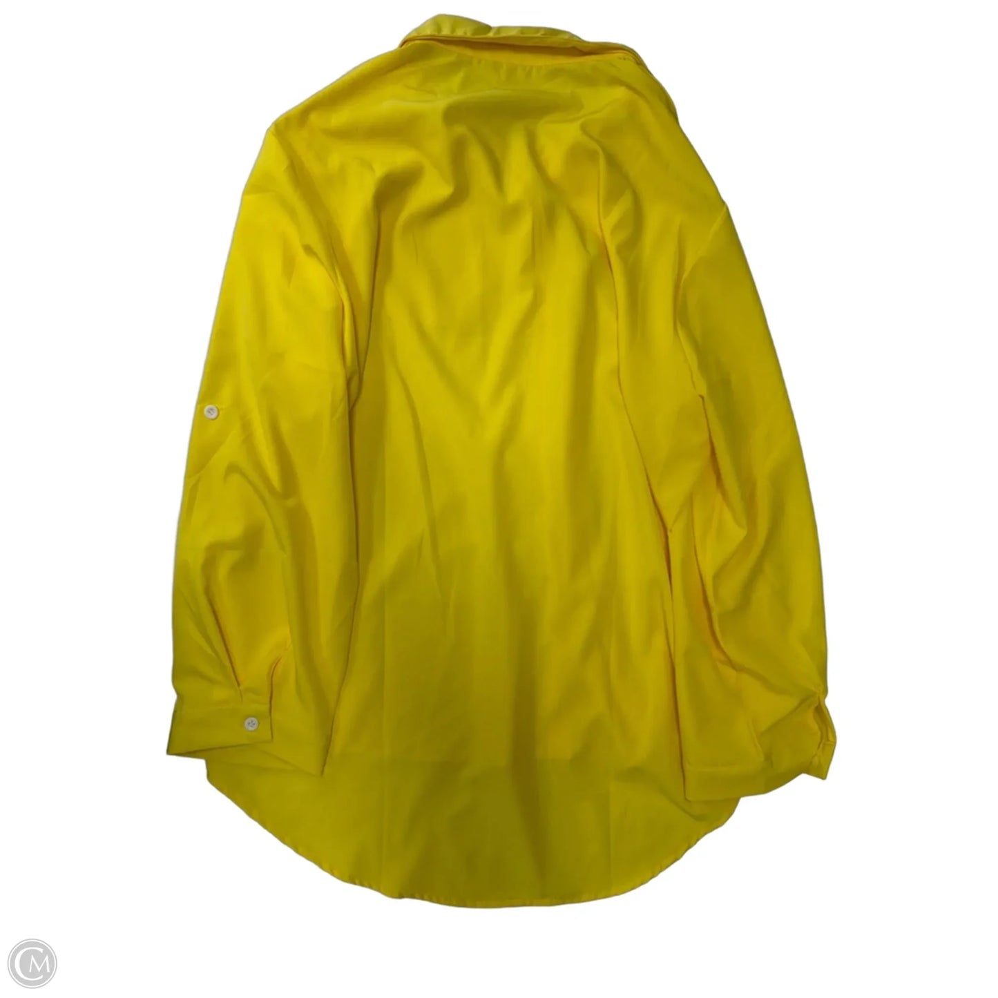 Top Long Sleeve By Clothes Mentor In Yellow, Size: 2x