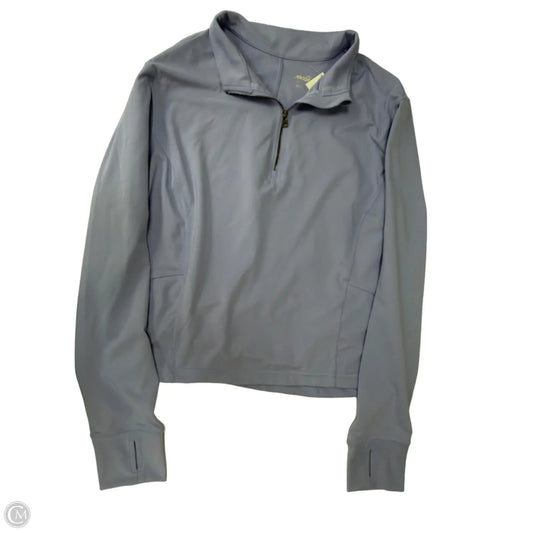 Athletic Top Long Sleeve Collar By Avia In Blue, Size: 2x