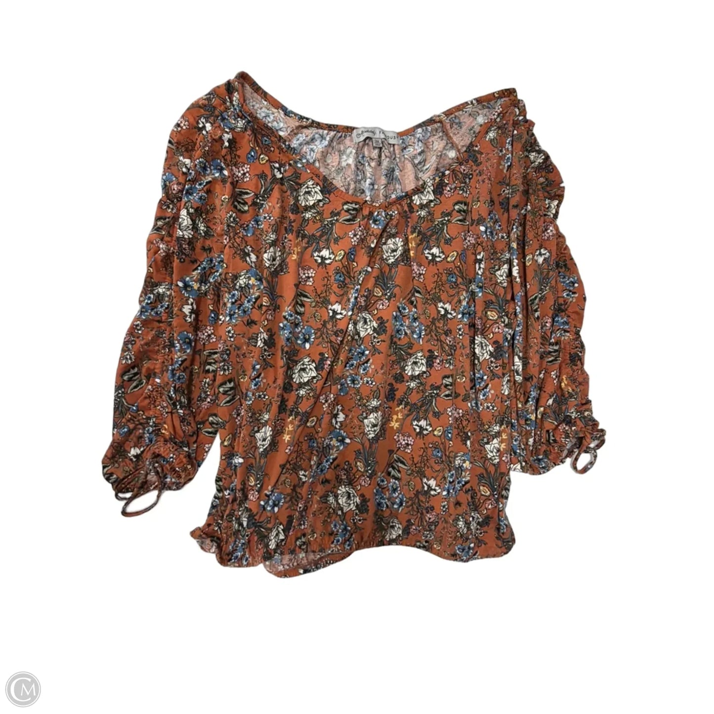 Top Long Sleeve By Absolutely Famous In Floral Print, Size: 3x