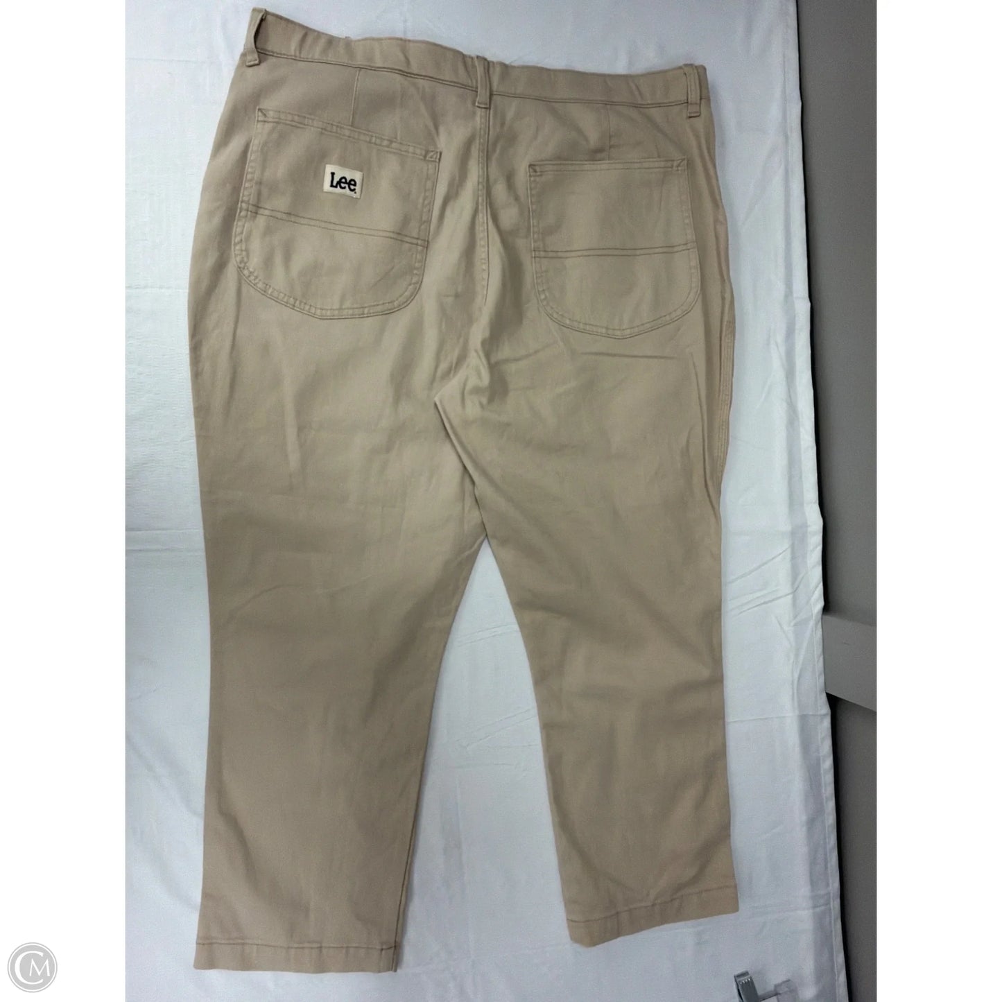 Pants Cropped By Lee In Tan, Size: 18