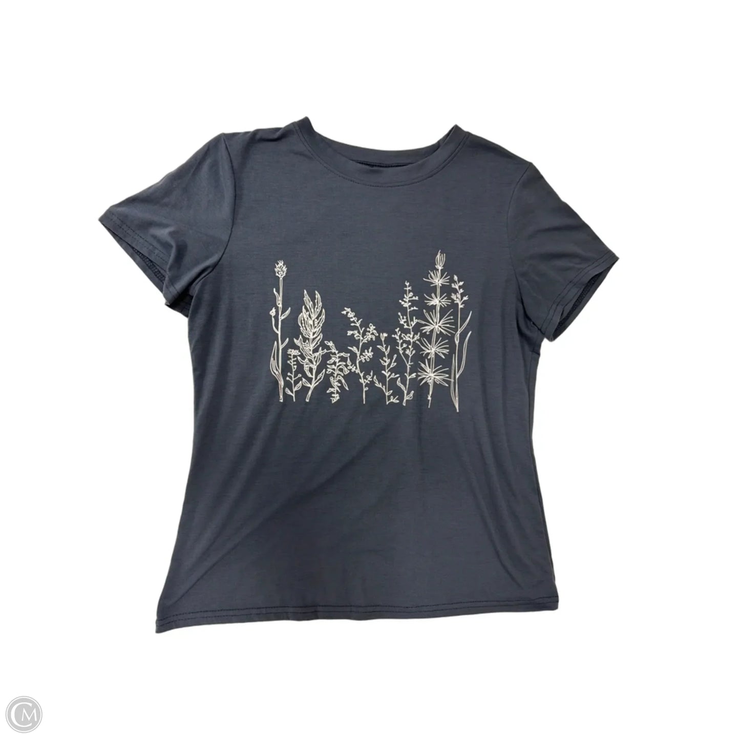 Top Short Sleeve By Shein In Blue, Size: M