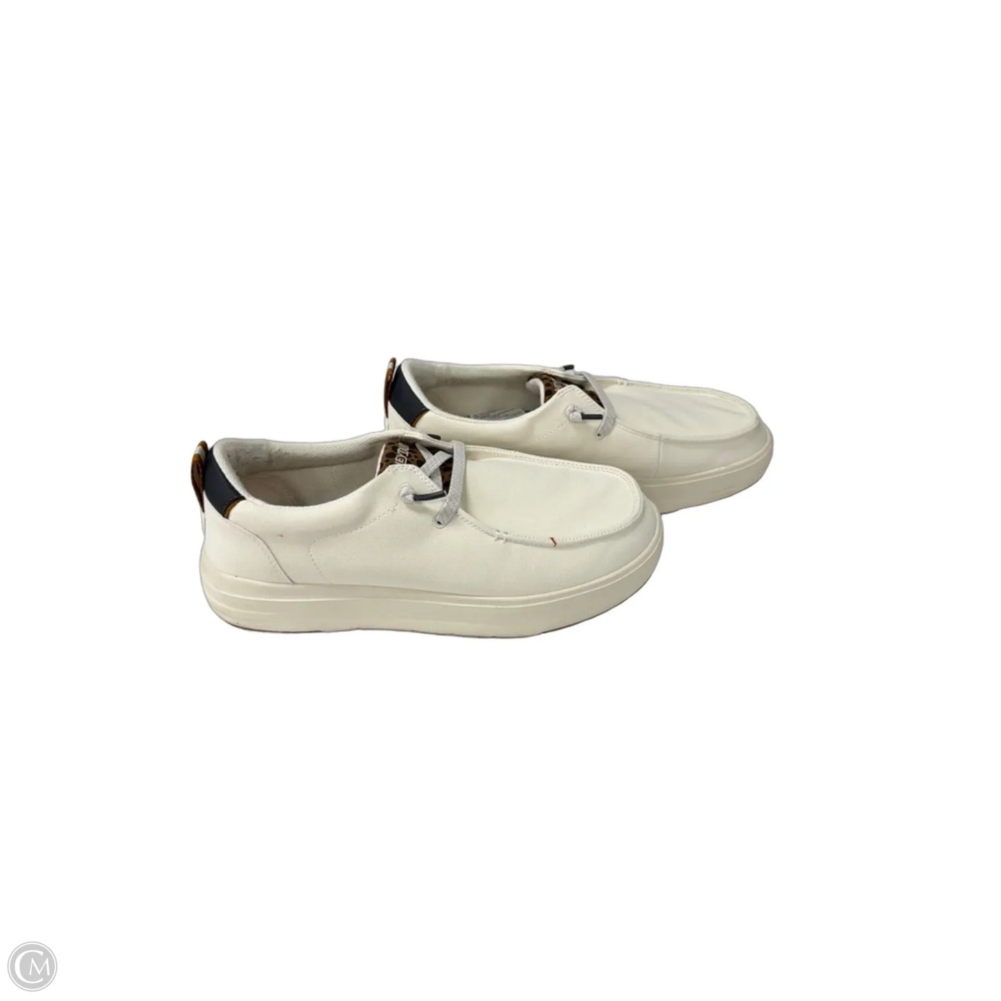 Shoes Flats By Hey Dude In White, Size: 12