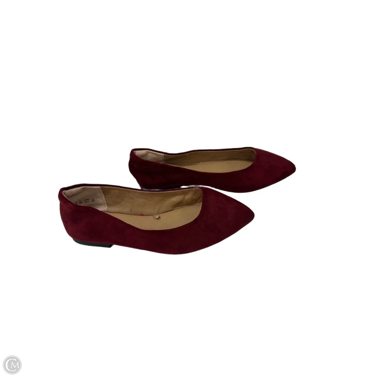 Shoes Flats By Amazon Essentials In Red, Size: 7