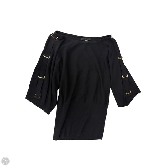 Top Short Sleeve By Cable And Gauge In Black, Size: S