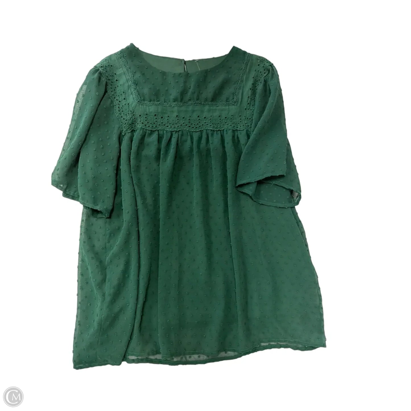 Top Short Sleeve By Clothes Mentor In Green, Size: M
