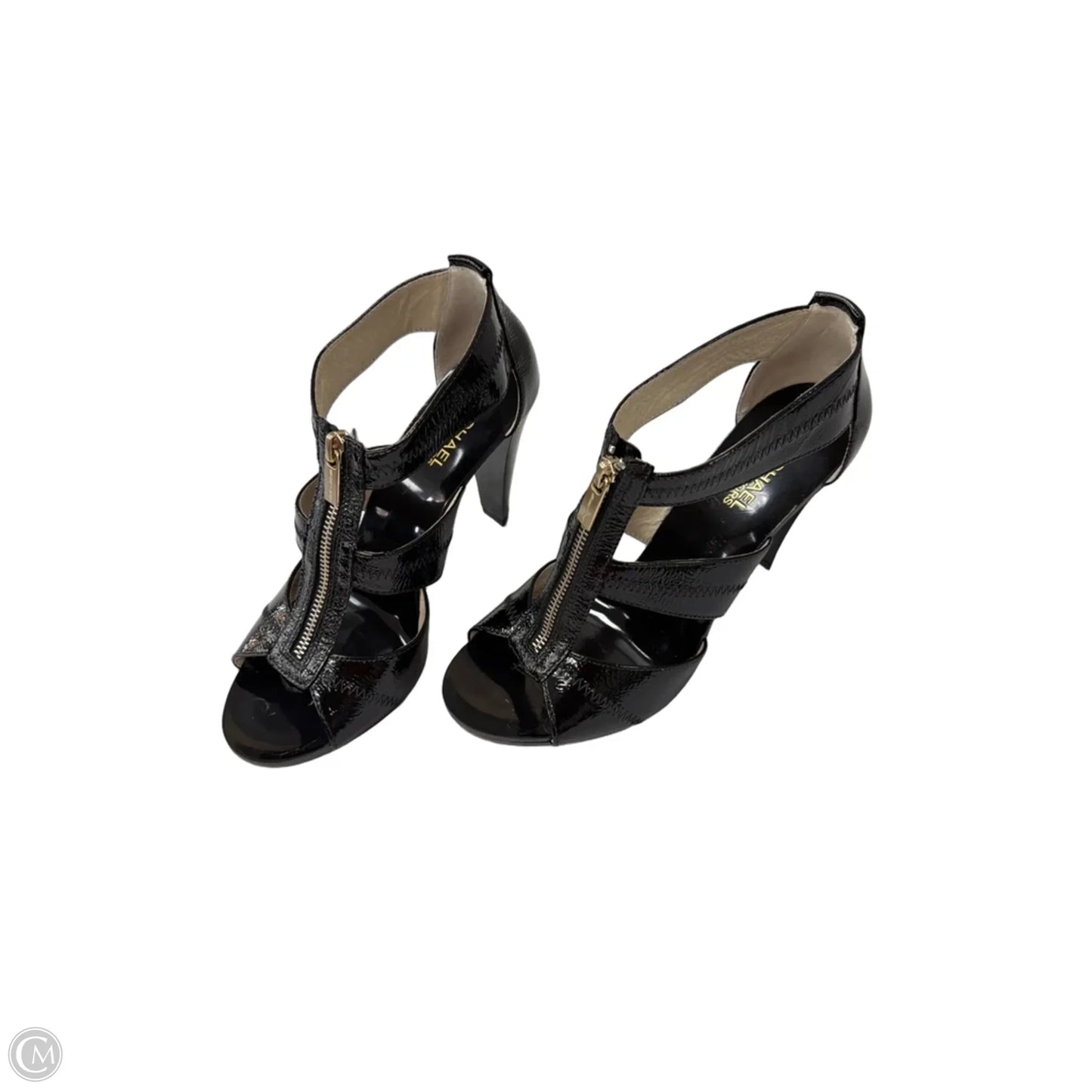 Sandals Heels Block By Michael By Michael Kors In Black, Size: 9