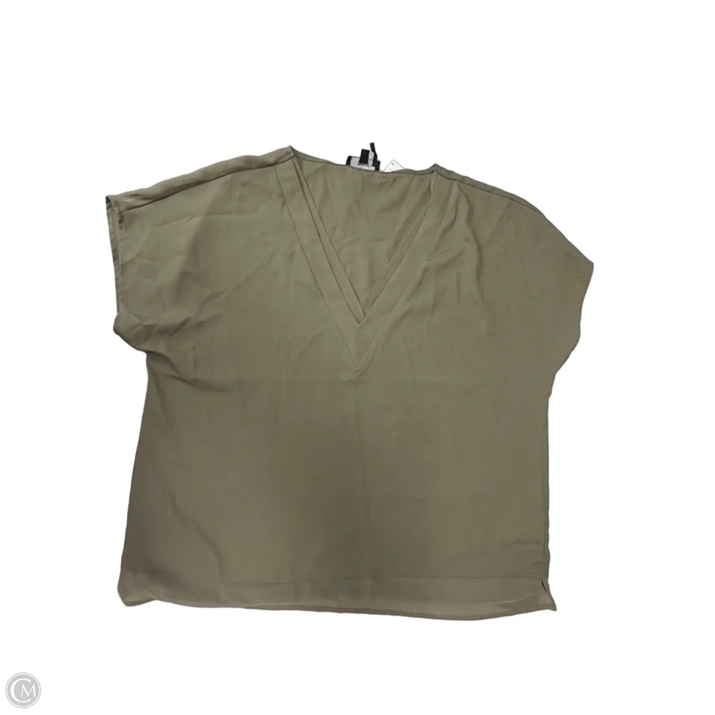 Top Short Sleeve By Dkny In Green, Size: L