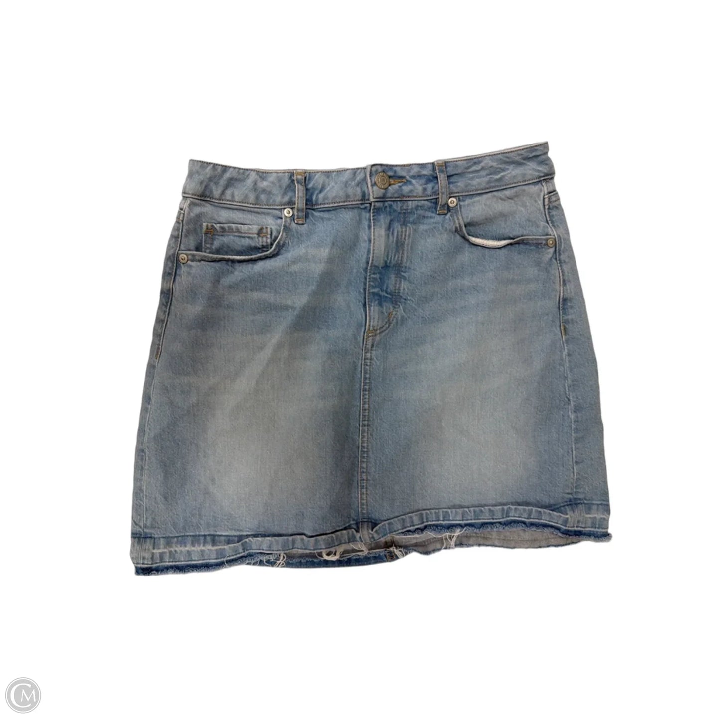Skirt Mini & Short By Loft In Blue Denim, Size: S