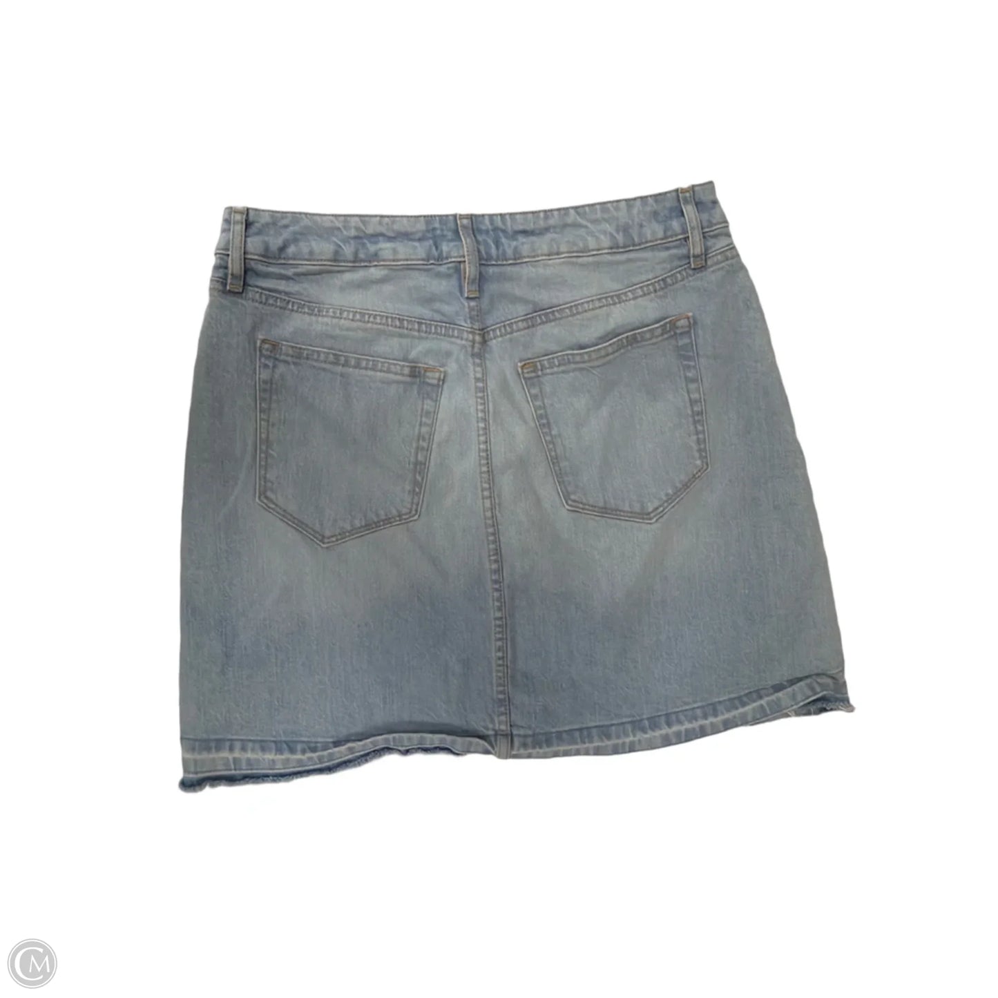 Skirt Mini & Short By Loft In Blue Denim, Size: S
