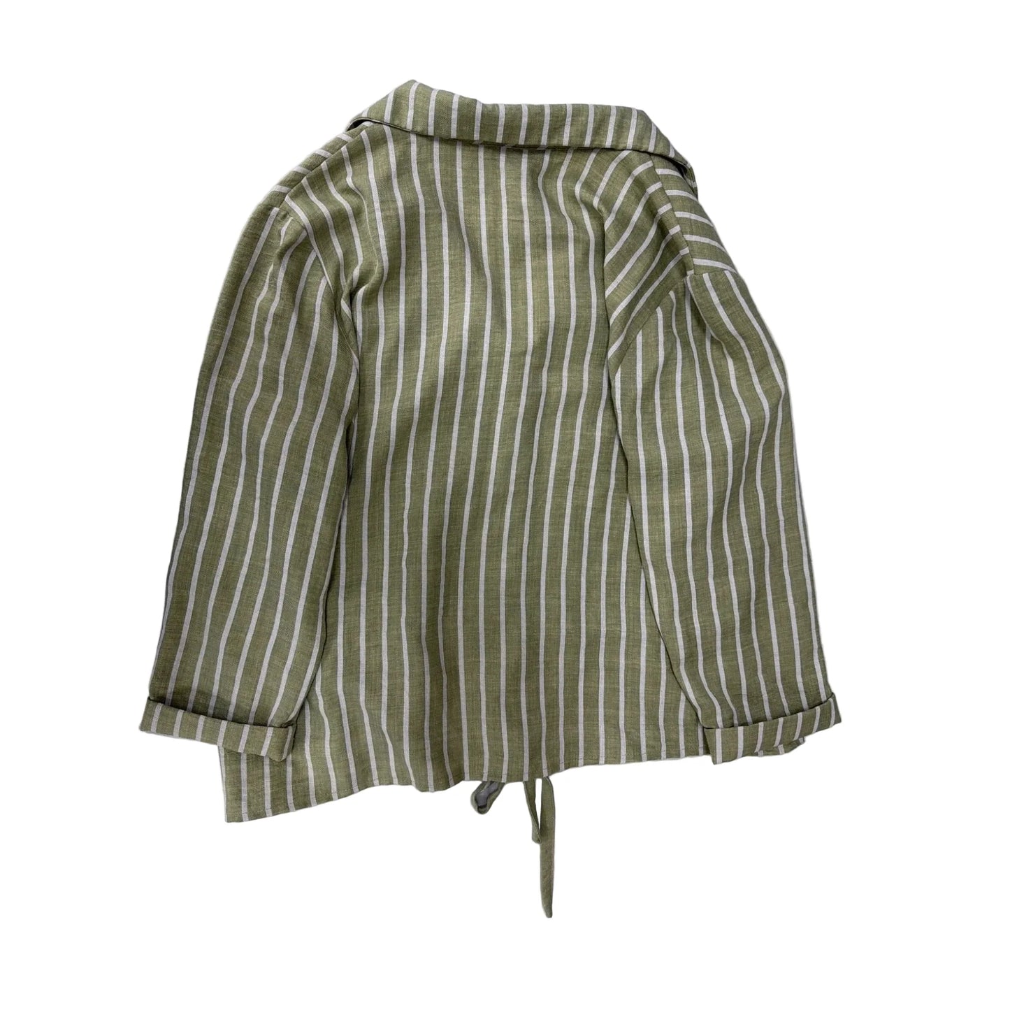 Top Long Sleeve By Nycc In Striped Pattern, Size: L