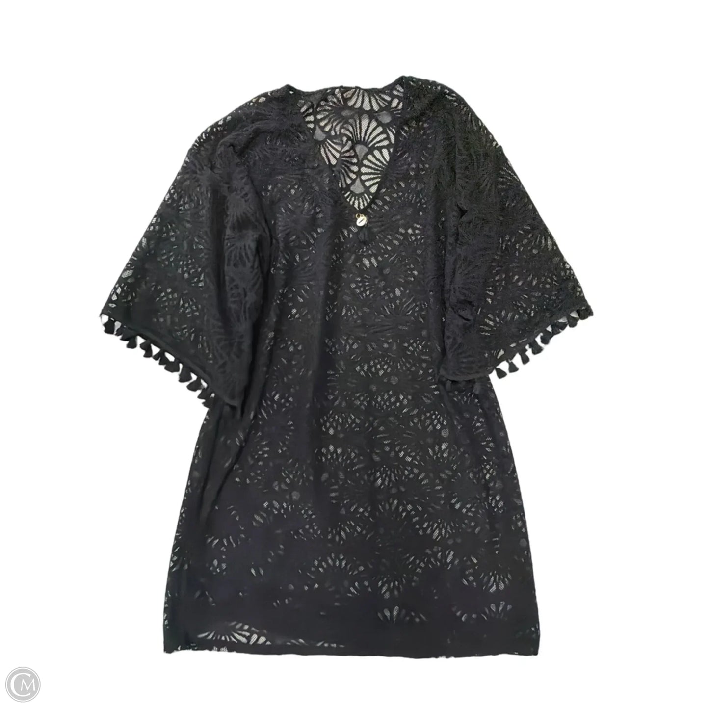 Swimwear Cover-up By Clothes Mentor In Black, Size: S
