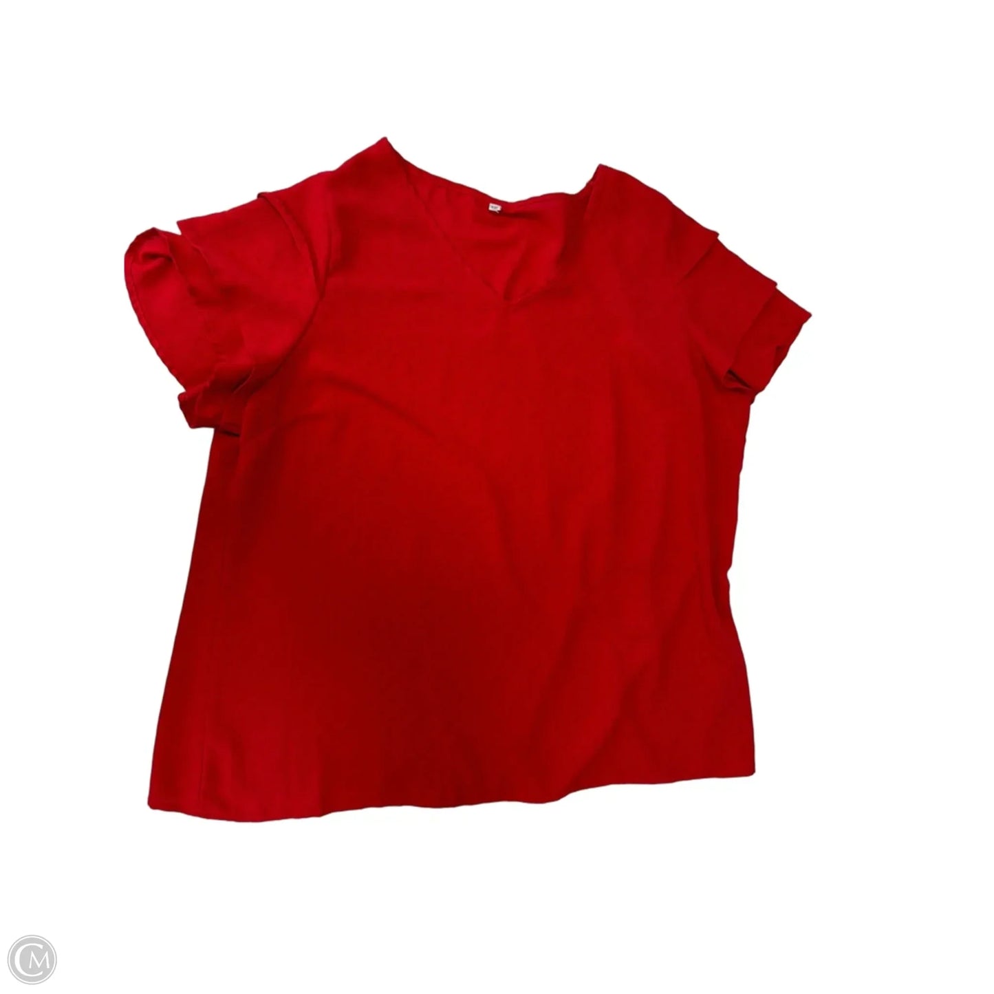 Top Short Sleeve By Clothes Mentor In Red, Size: 1x