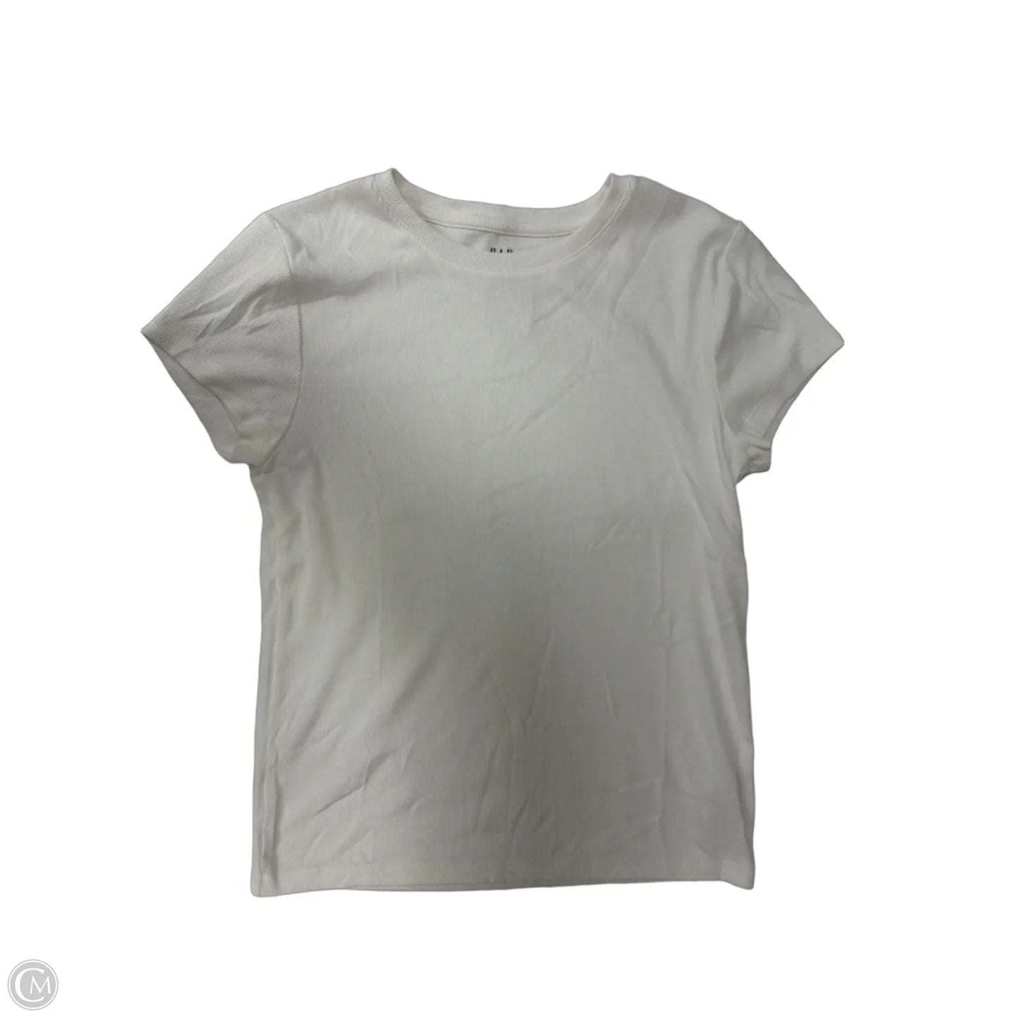 Top Short Sleeve Basic By Gap In White, Size: L