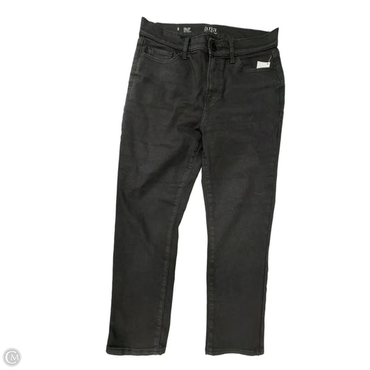 Jeans Straight By Ana In Black Denim, Size: 8