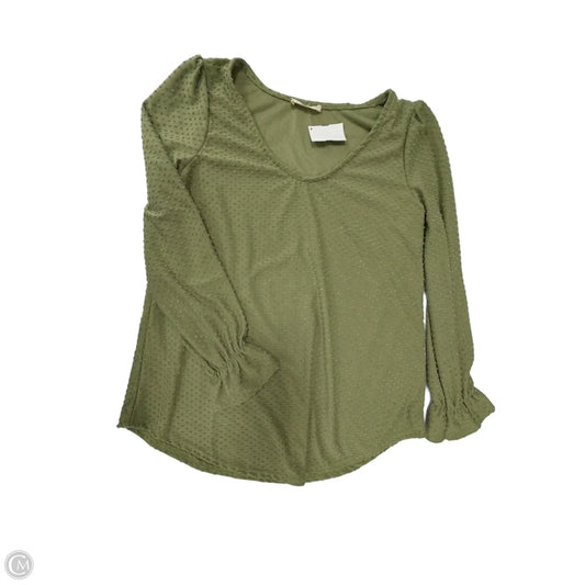 Top Long Sleeve By Clothes Mentor In Green, Size: S