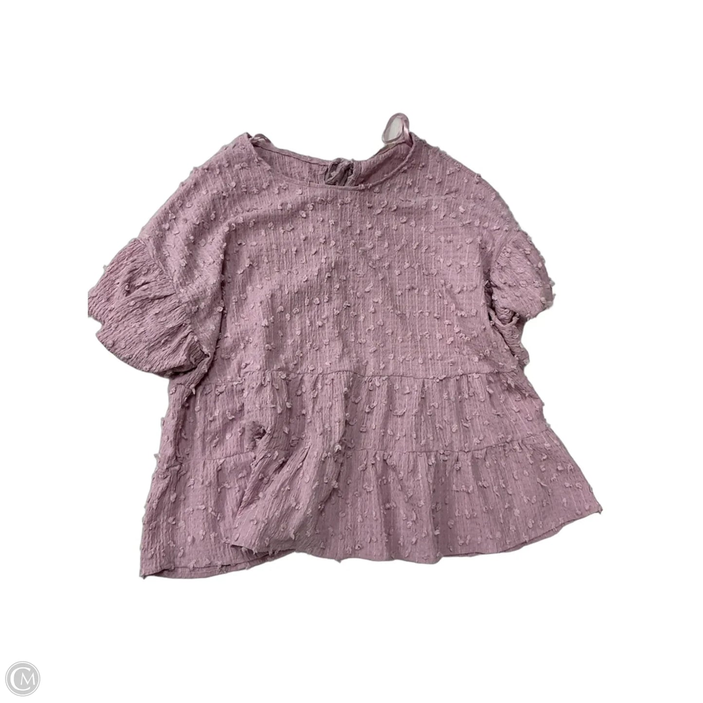 Top Short Sleeve By New In In Pink, Size: 1x