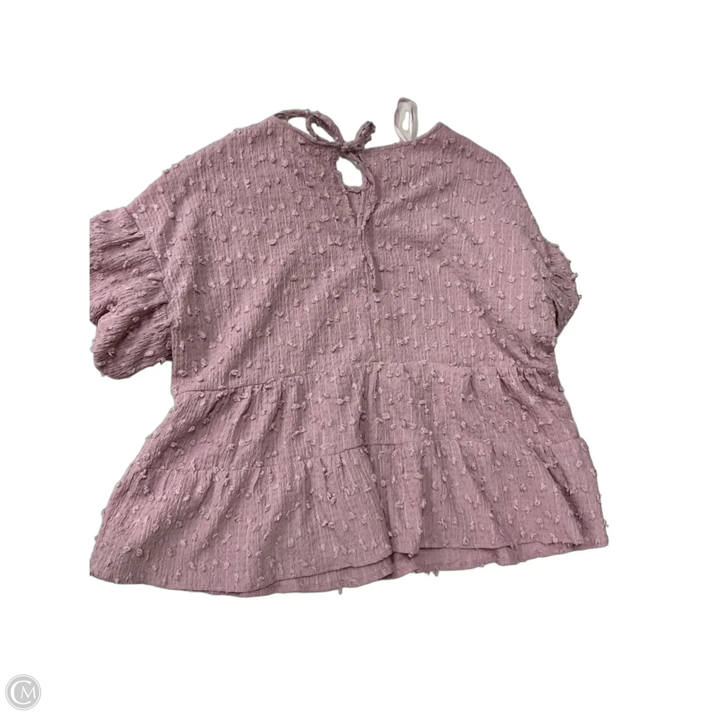 Top Short Sleeve By New In In Pink, Size: 1x