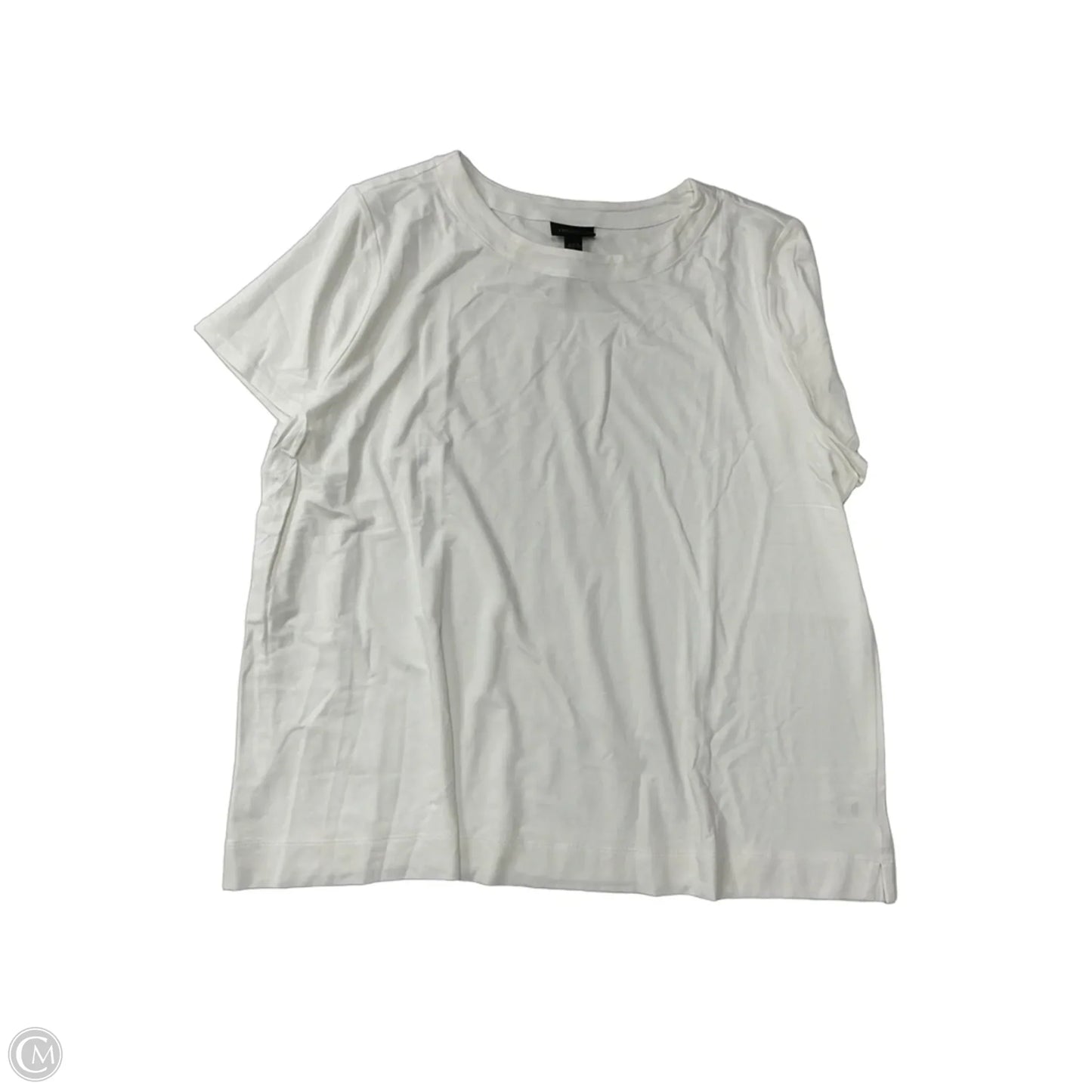 Top Short Sleeve Basic By J. Jill In White, Size: Xl