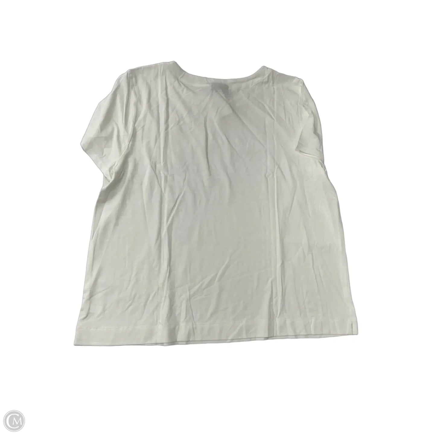 Top Short Sleeve Basic By J. Jill In White, Size: Xl