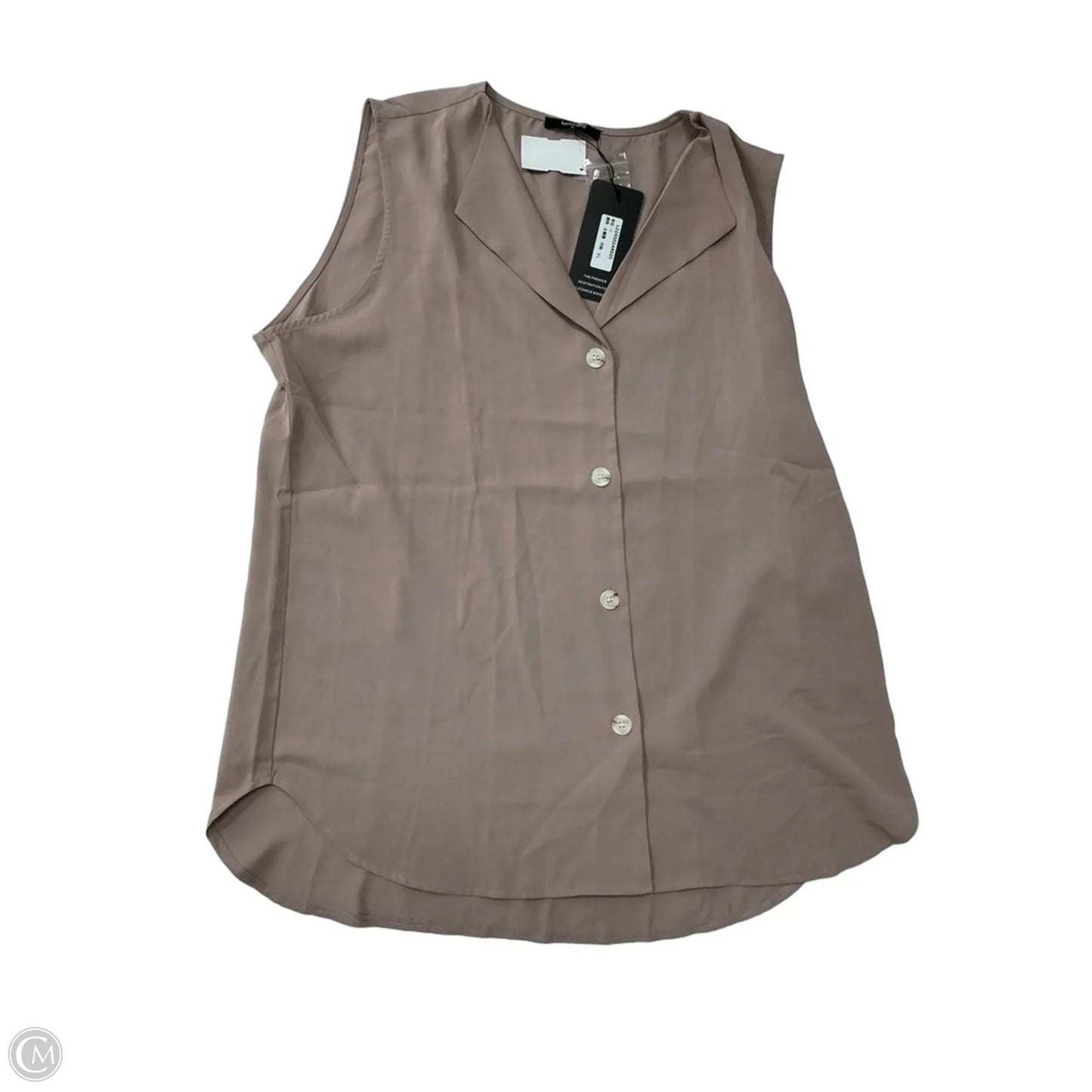 Top Sleeveless By Clothes Mentor In Taupe, Size: Xl