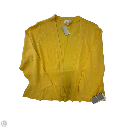 Cardigan By Charter Club In Yellow, Size: Xl