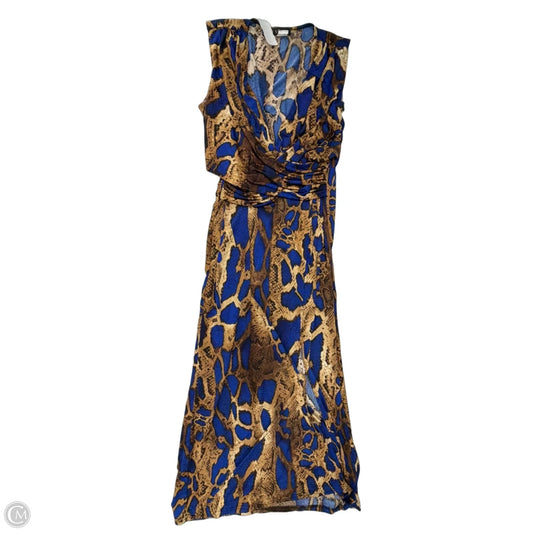 Dress Casual Maxi By Venus In Snakeskin Print, Size: L