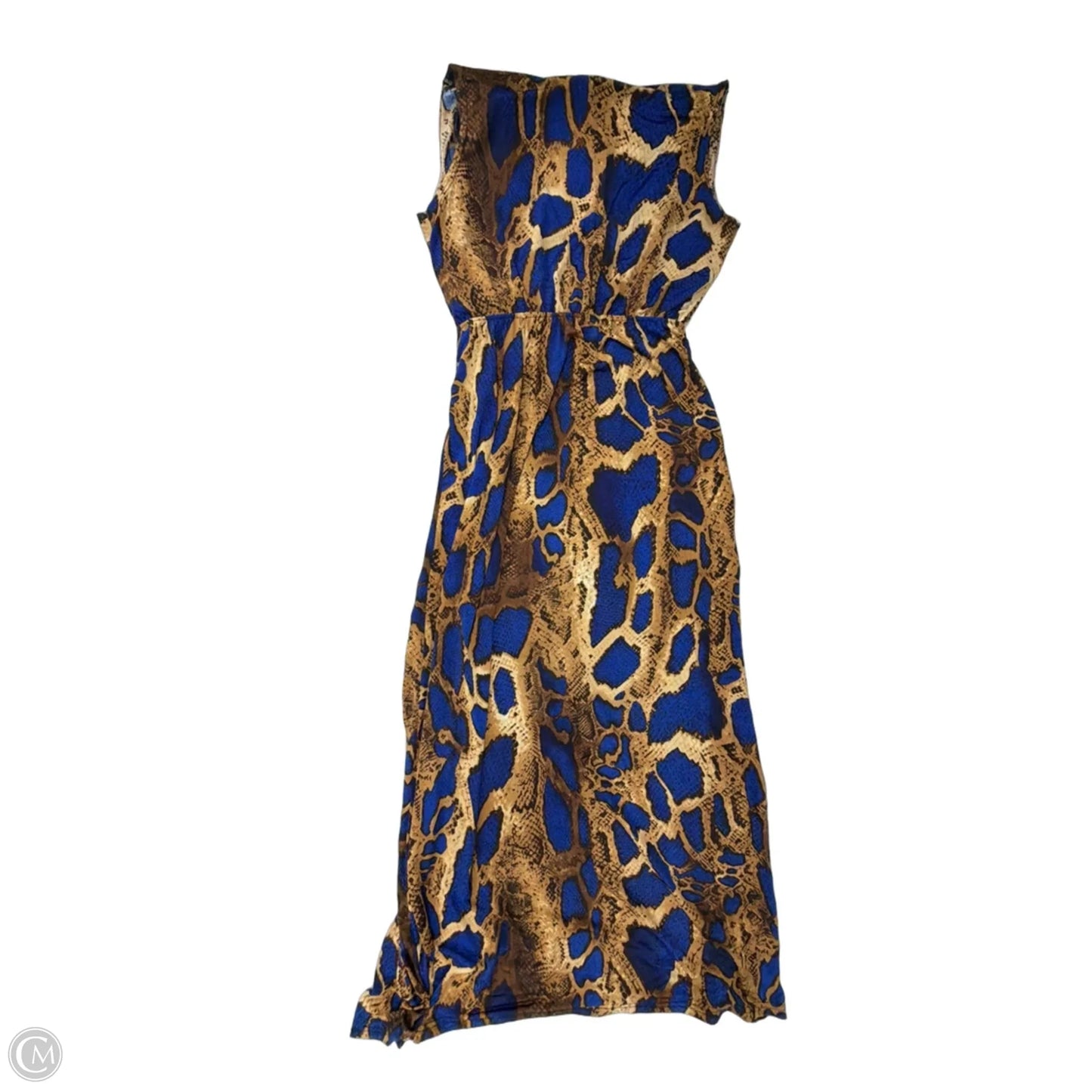 Dress Casual Maxi By Venus In Snakeskin Print, Size: L