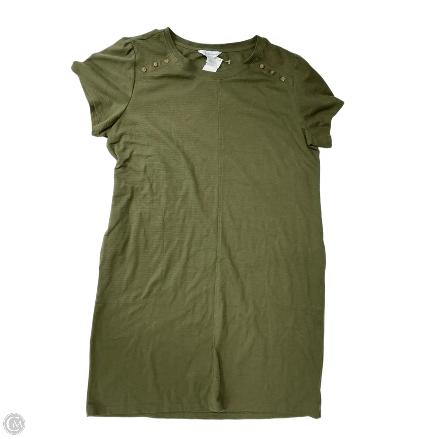 Dress Casual Midi By Liz Claiborne In Green, Size: 1x