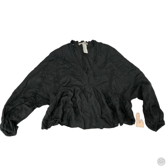 Top Long Sleeve By Black Tape In Black, Size: S