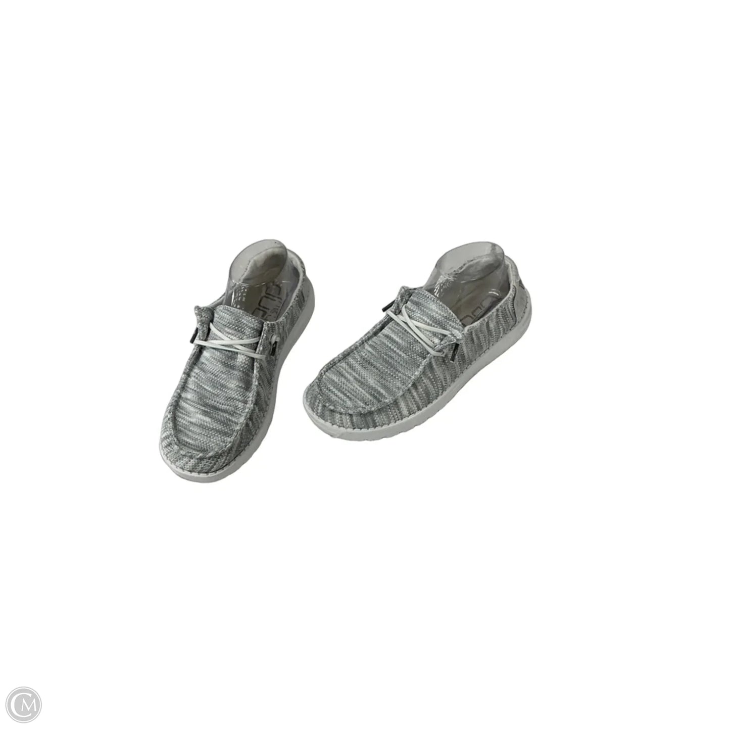 Shoes Flats By Hey Dude In Grey, Size: 8