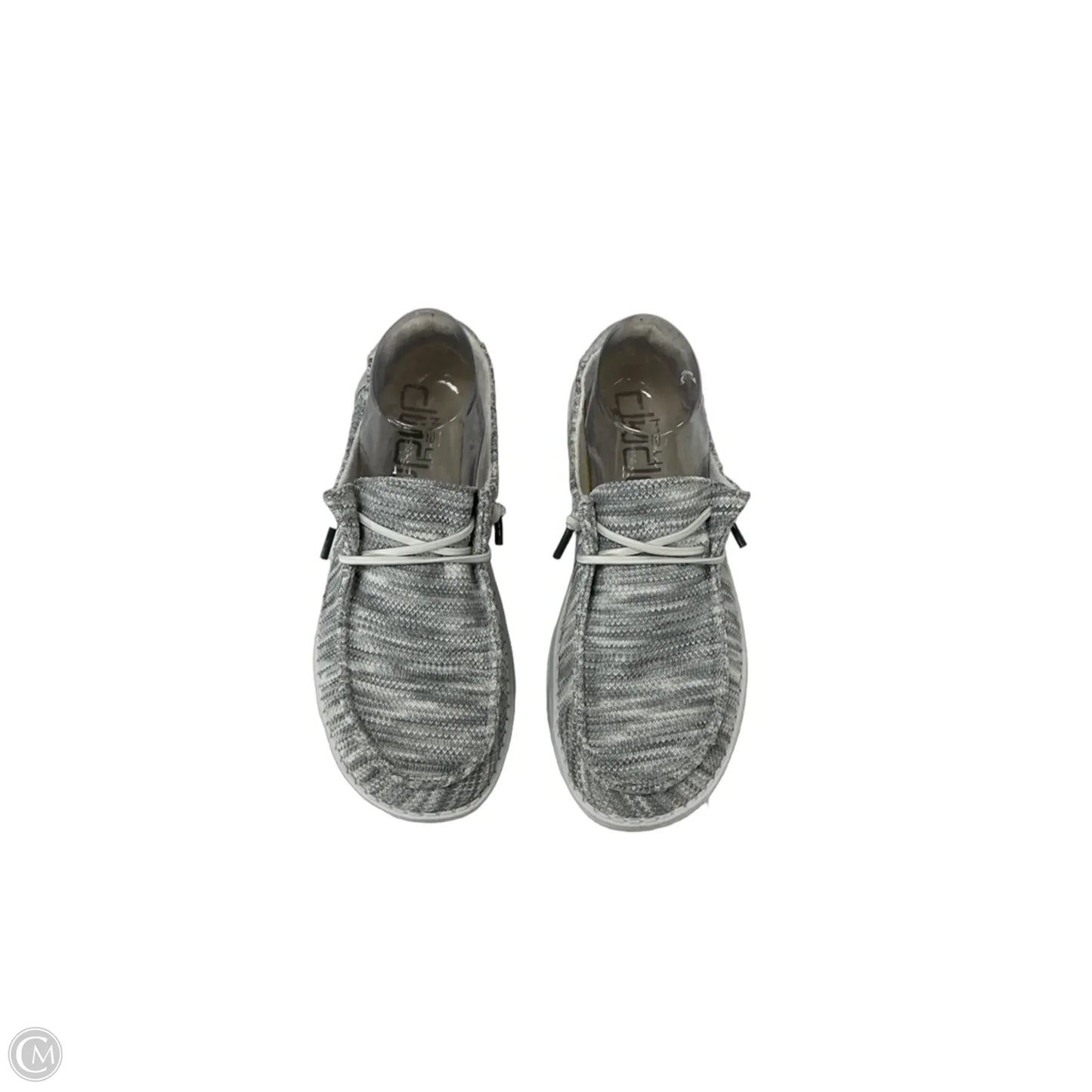 Shoes Flats By Hey Dude In Grey, Size: 8