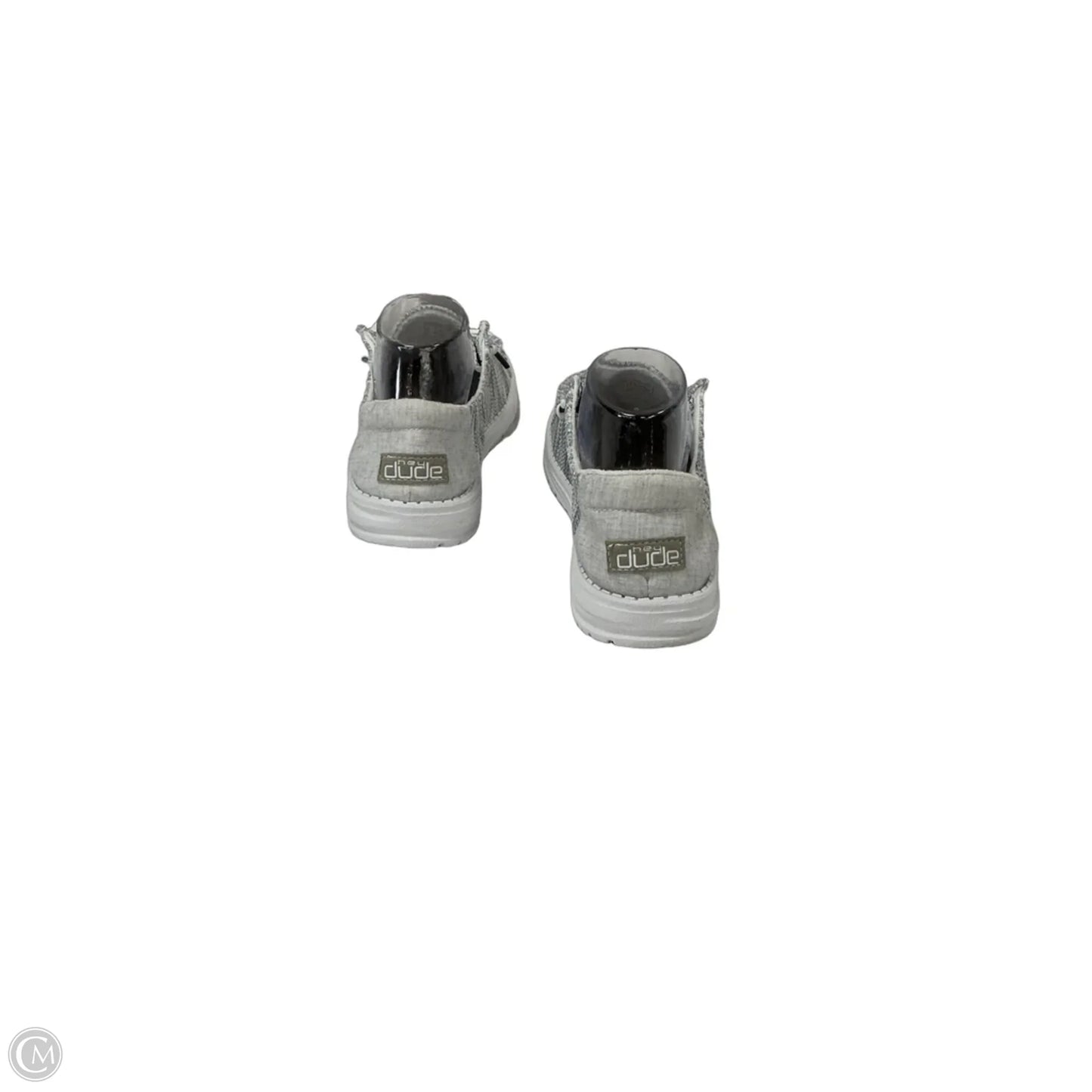 Shoes Flats By Hey Dude In Grey, Size: 8