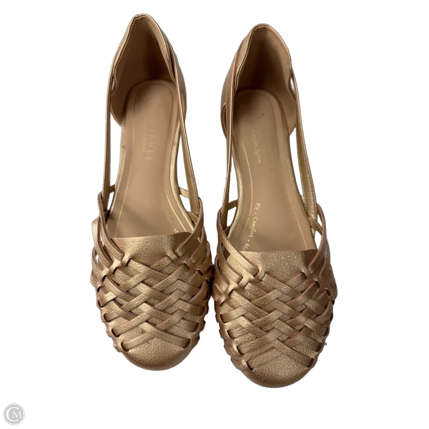 Shoes Flats By Journee In Gold, Size: 8