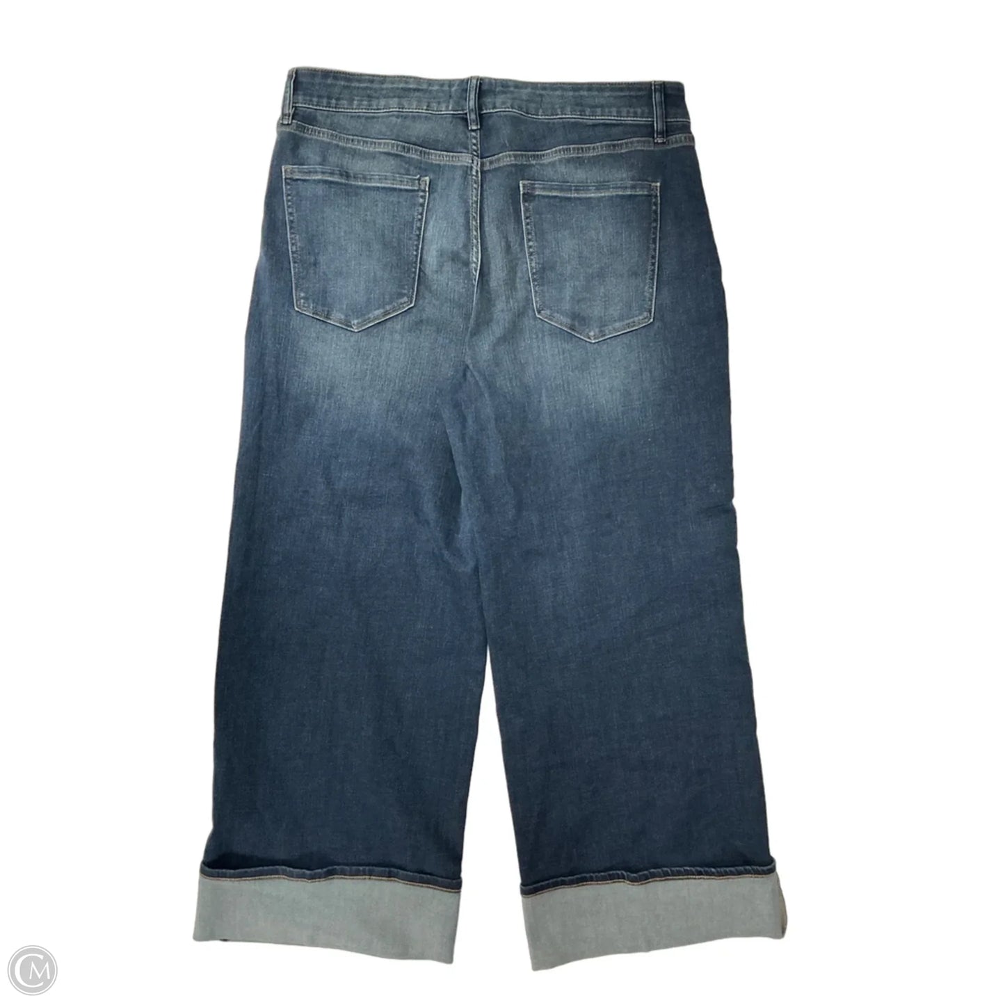 Jeans Cropped By White House Black Market In Blue Denim, Size: 12