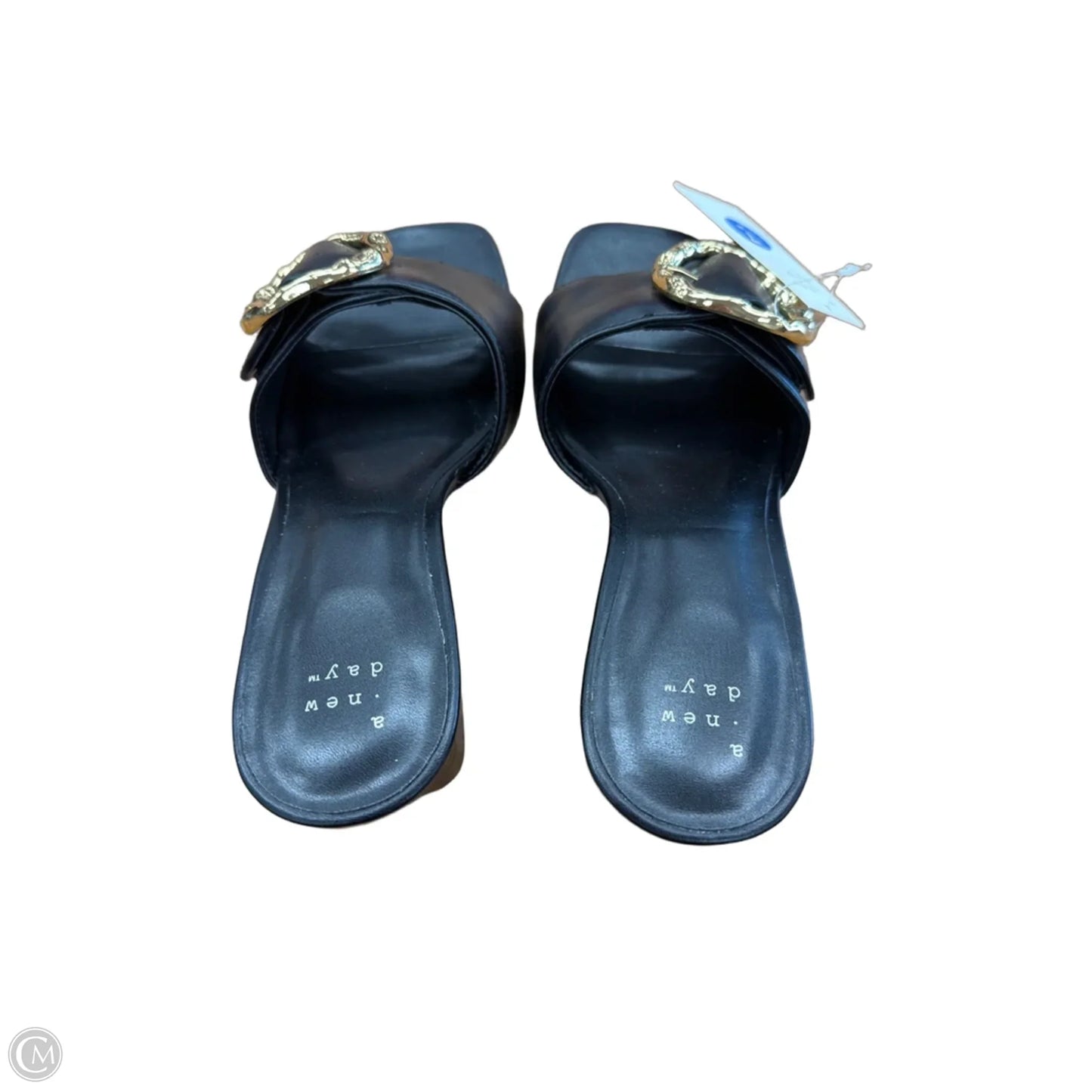Sandals Heels Block By A New Day In Black, Size: 7
